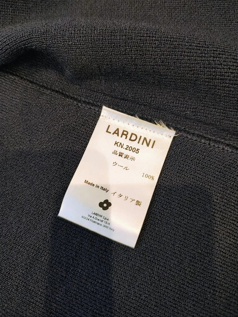 LARDINI ラルディーニ ネイビー ニットジャケット