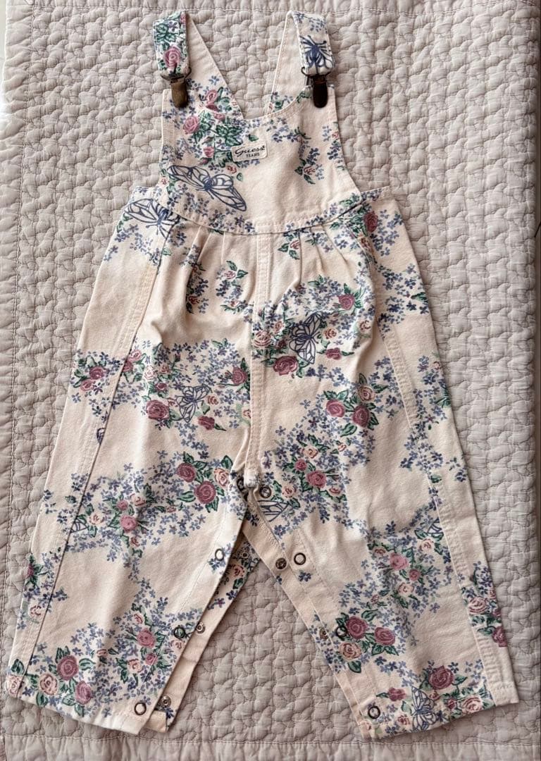 Guess 花柄オーバーオール 18M