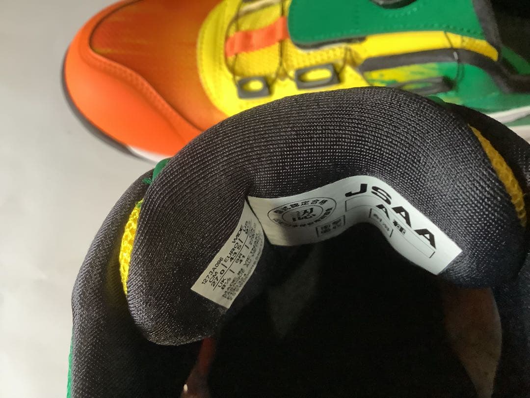 アシックス　CP209 BOA 27cm ハバネロ　ウツロイ　安全靴