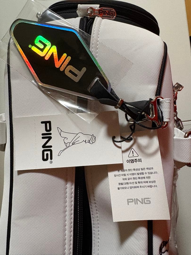 PING ゴルフバッグ ホワイト/ブラック