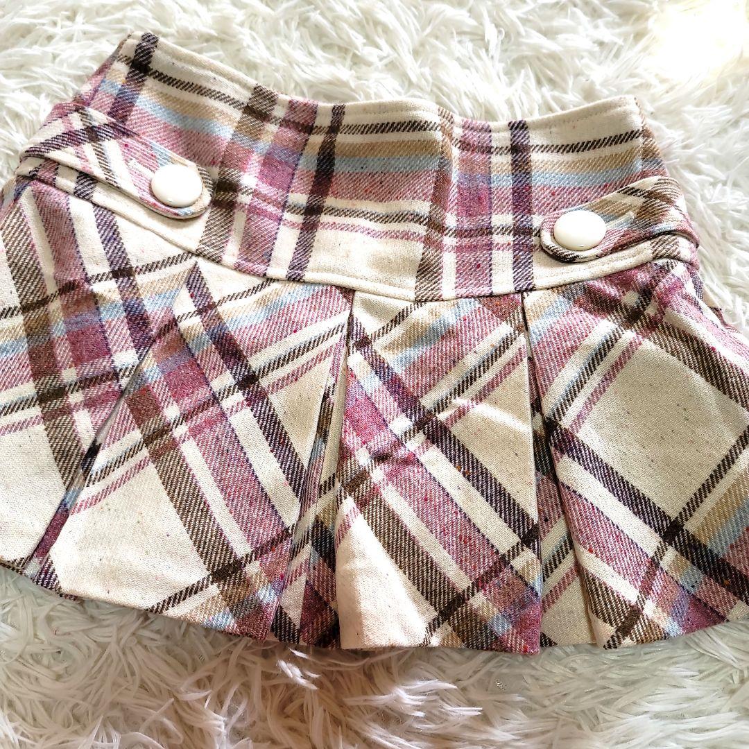 00s 希少 LIZLISA プリーツミニスカート 姫ギャル 平成 起毛