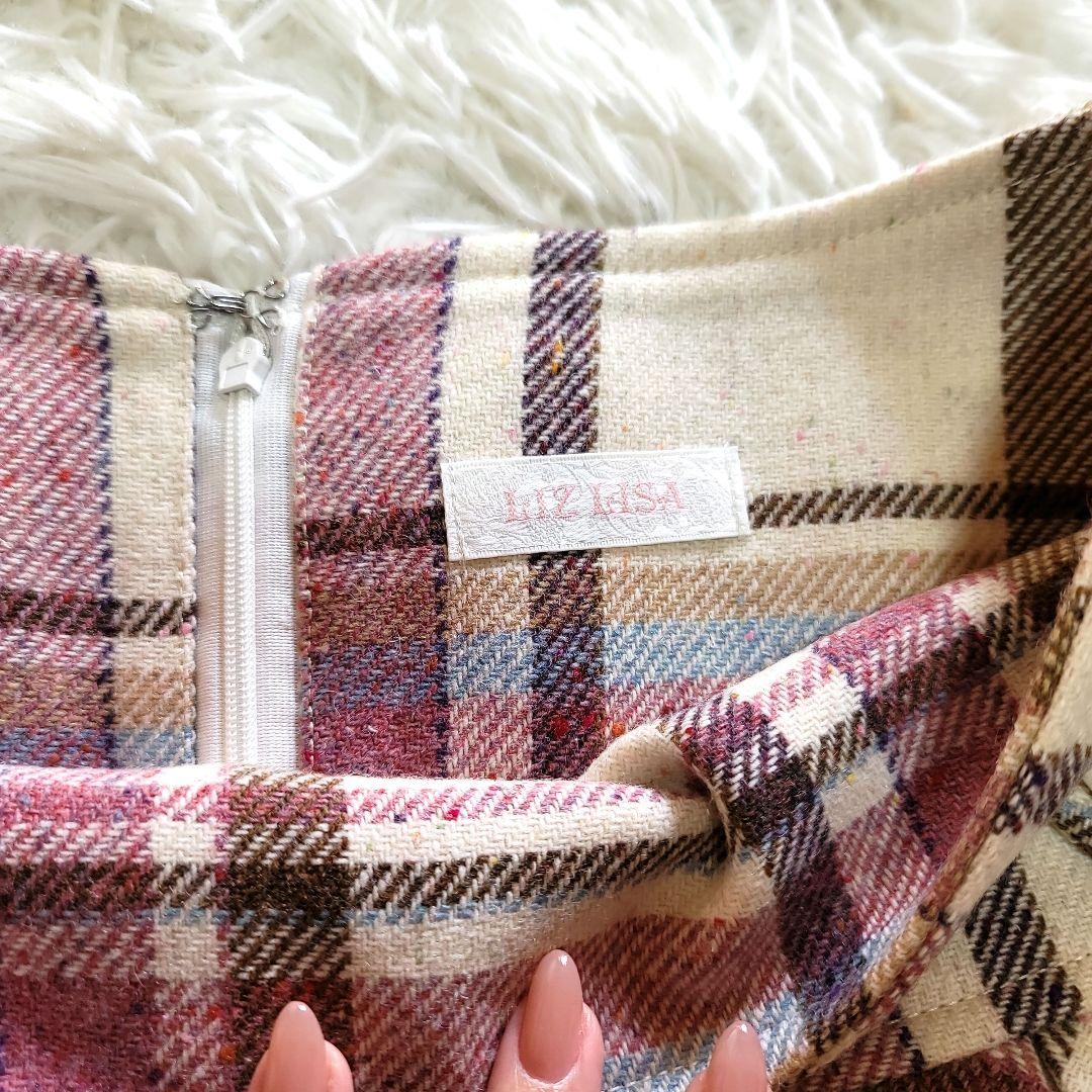 00s 希少 LIZLISA プリーツミニスカート 姫ギャル 平成 起毛