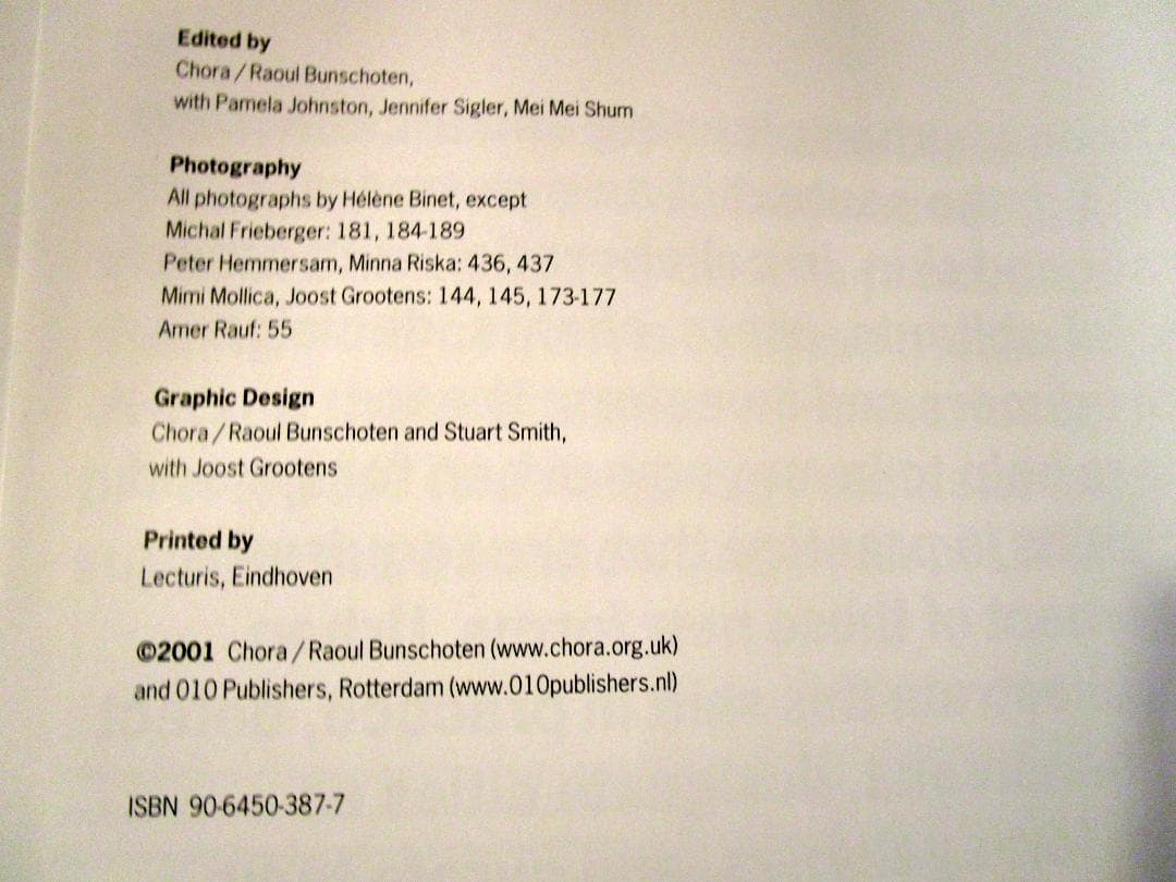 URBAN FLOTSAM　Chora、 Raoul Bunschoten