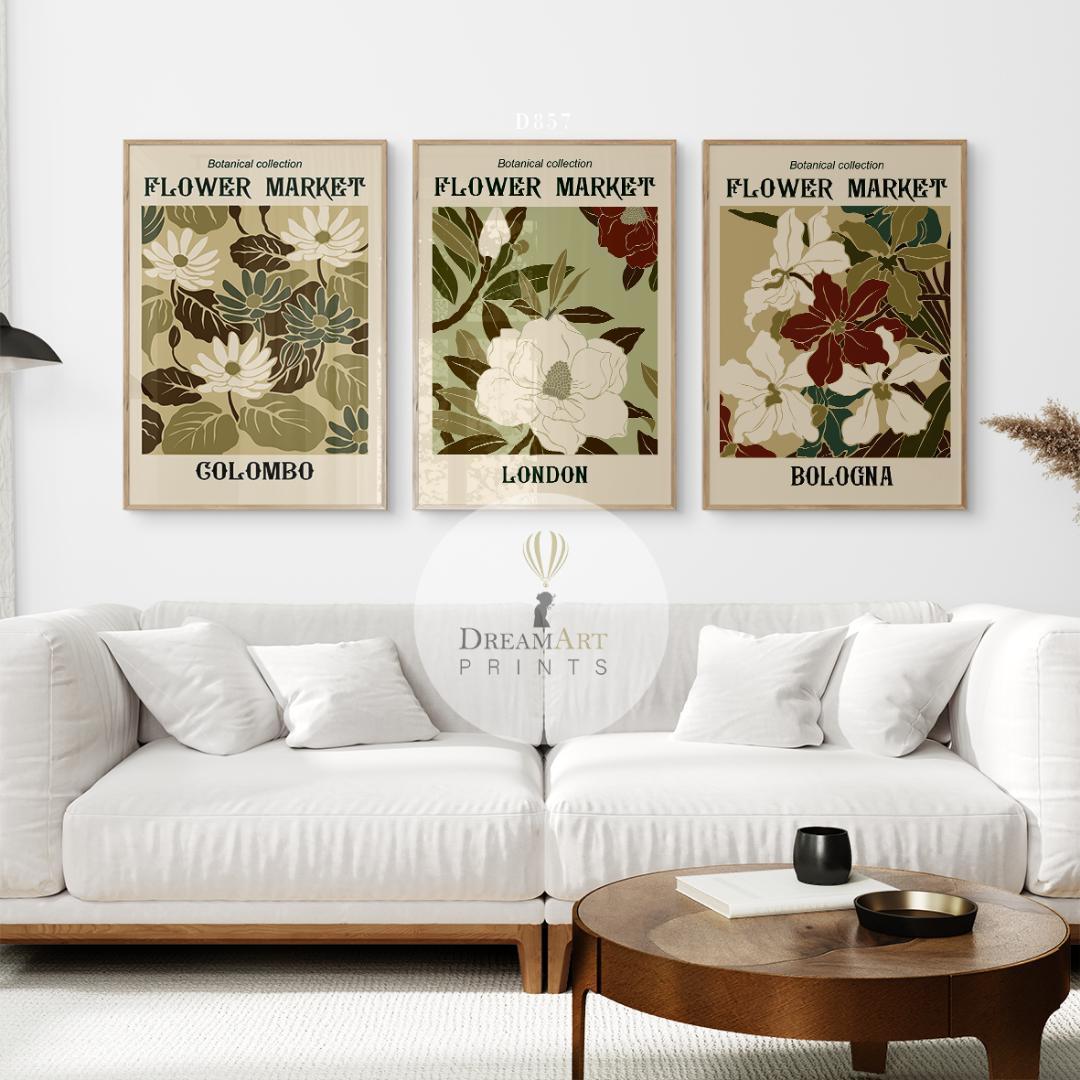 **専用**A1インテリアポスター フラワーマーケット ３枚セット ポスターのみ