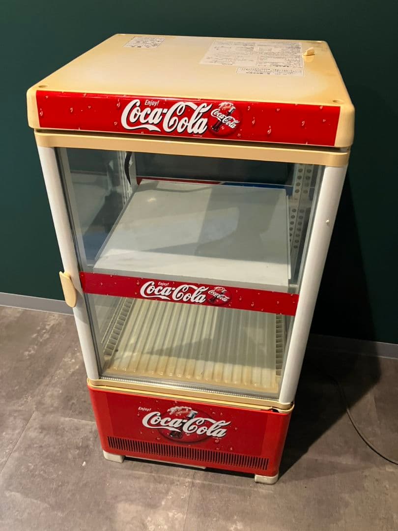 【コカ・コーラ　小型温冷ショーケース】昭和レトロ　レア　サンデン
