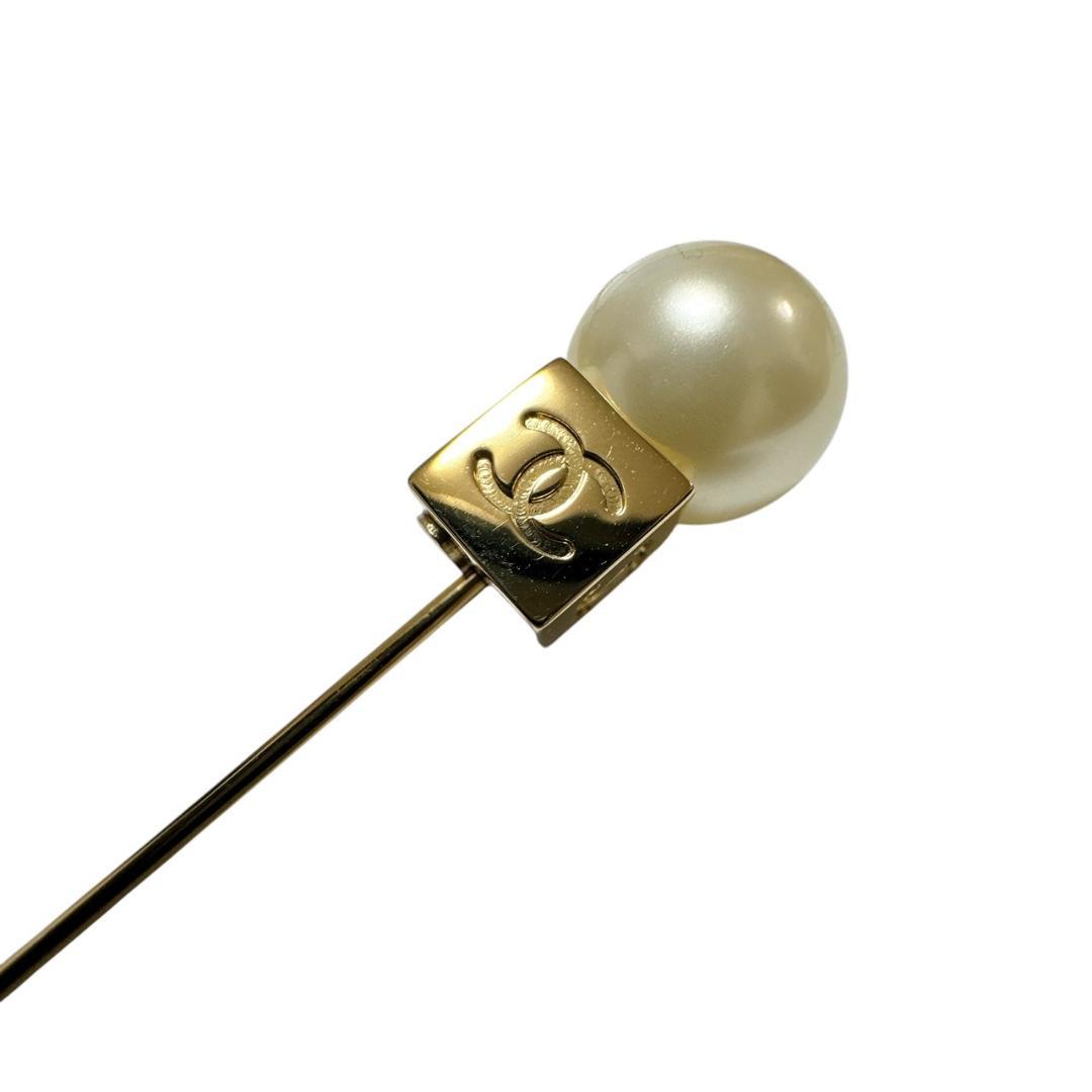 CHANEL　シャネル　パール　ピンブローチ　美品　COCO　ブローチ