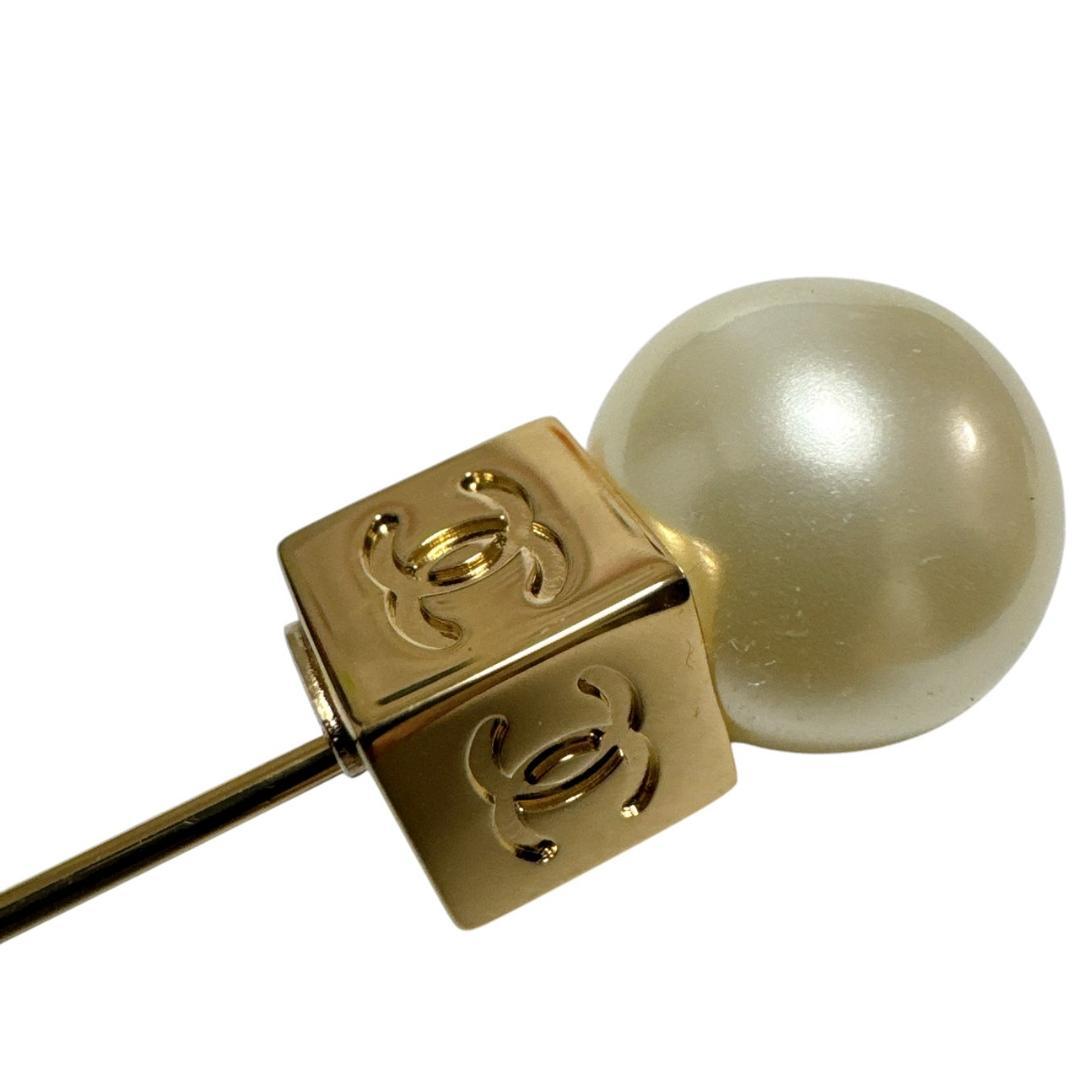 CHANEL　シャネル　パール　ピンブローチ　美品　COCO　ブローチ