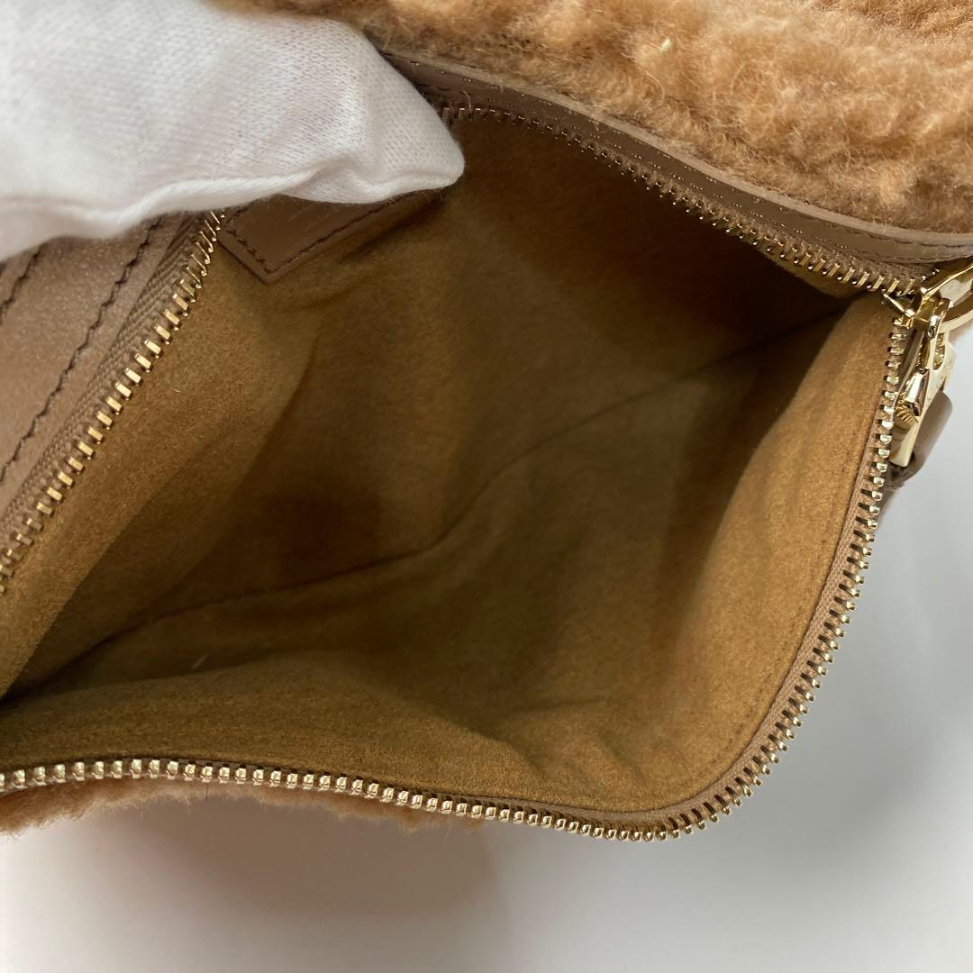 マックスマーラ MaxMara テディベア ボア ボディバッグ ウエストポーチ.