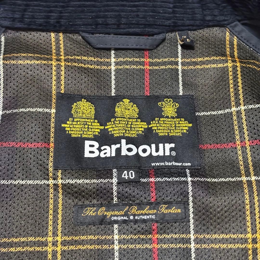 Barbour バブアー BEDALE SL PEACHEDビデイル 黒 40