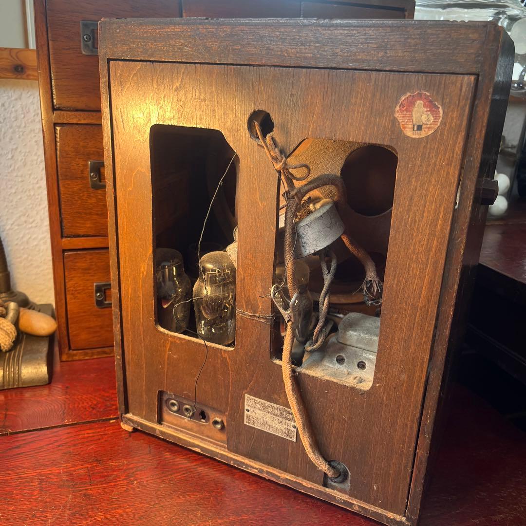 昭和レトロ アンティーク 古道具 真空管ラジオ SHARP 戦前期 ジャンク