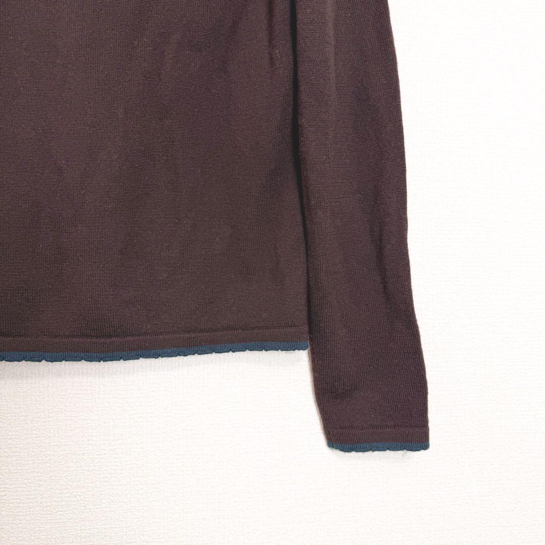 ヴィヴィアンウエストウッド　カーディガン　総オーブボタン　バイカラー