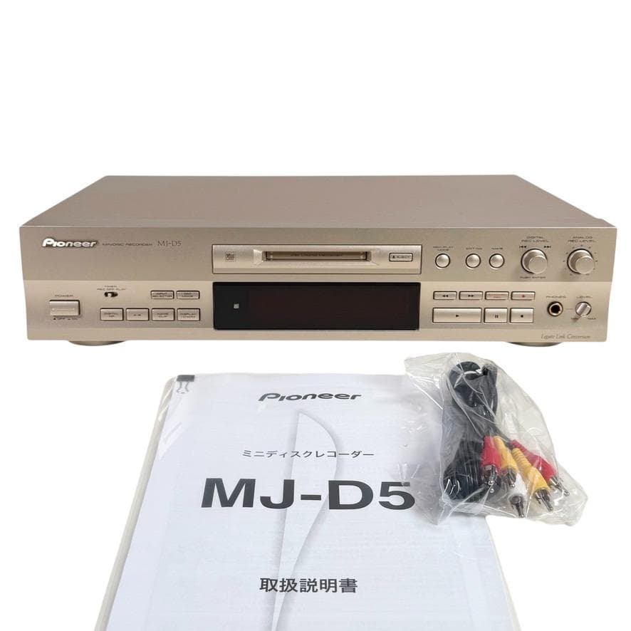 優良美品・録音動作確認済 Pioneer パイオニア MJ-D5 MDレコーダー