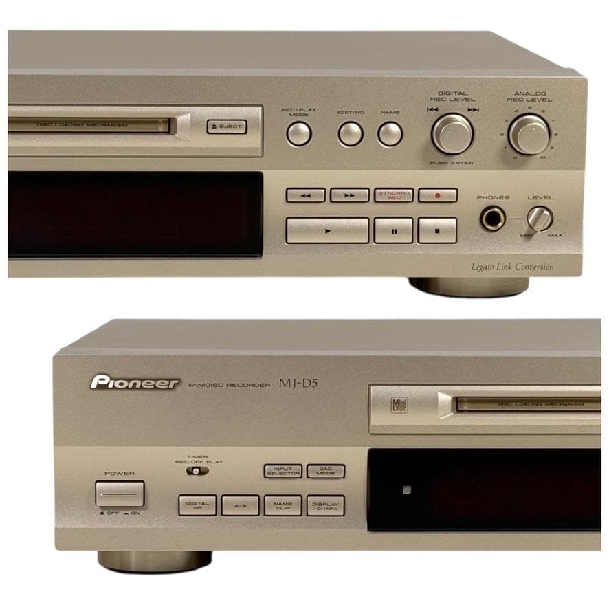 優良美品・録音動作確認済 Pioneer パイオニア MJ-D5 MDレコーダー