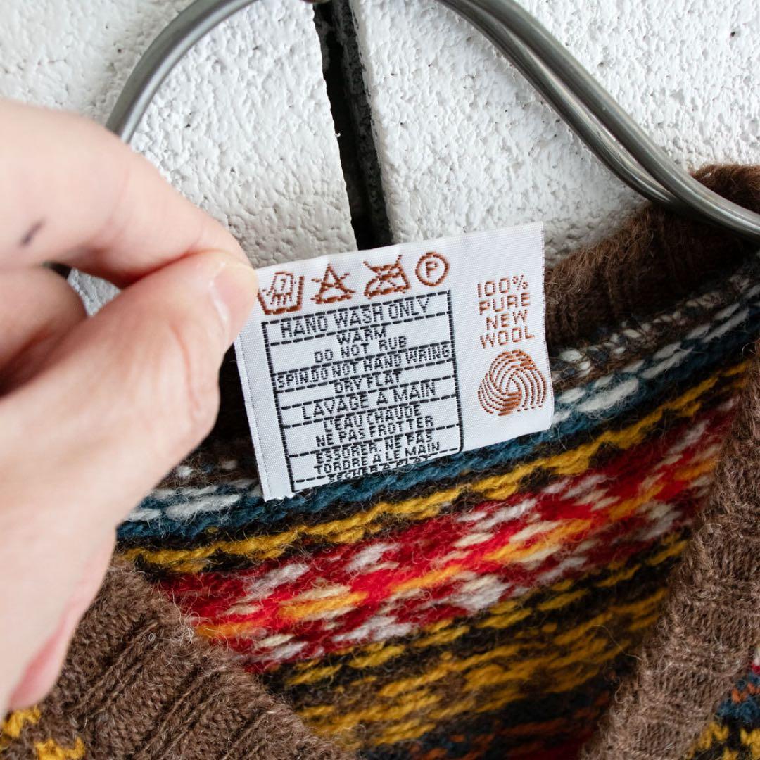 Jamieson's フェアアイル柄ベスト　スコットランド製