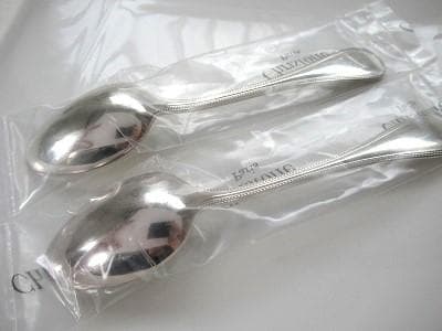 新品未使用未開封！クリストフル スプーン シルバープレート パール 6本セット