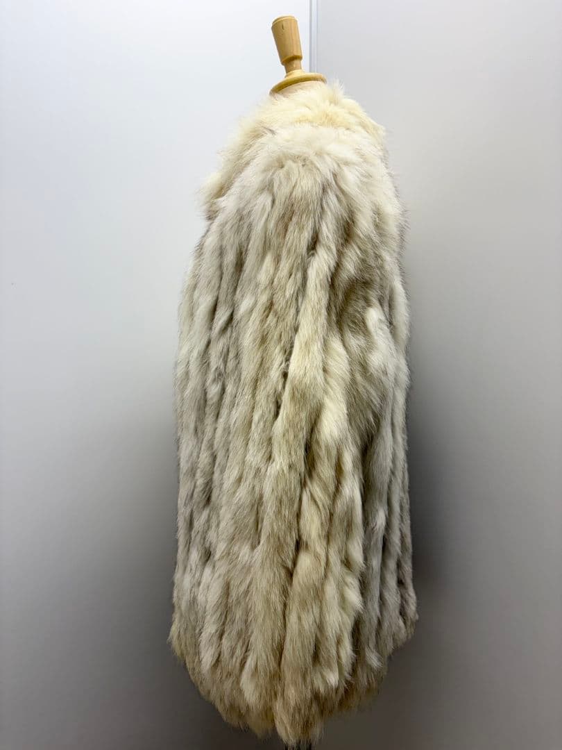 フォックスファーコート 白色 601254