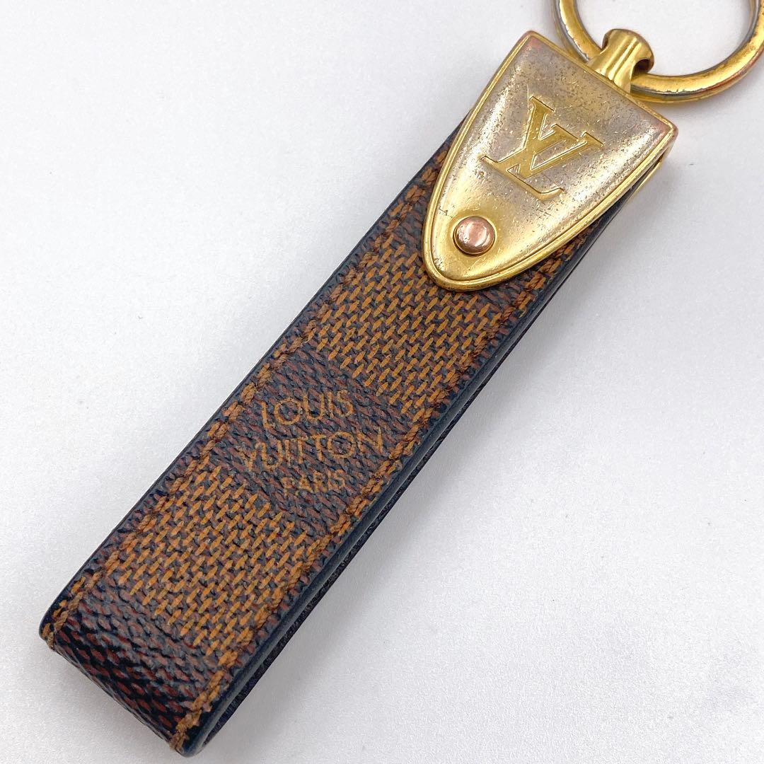 ルイヴィトン ダミエ ポルトクレ ドラゴンヌ キーホルダー キーリング