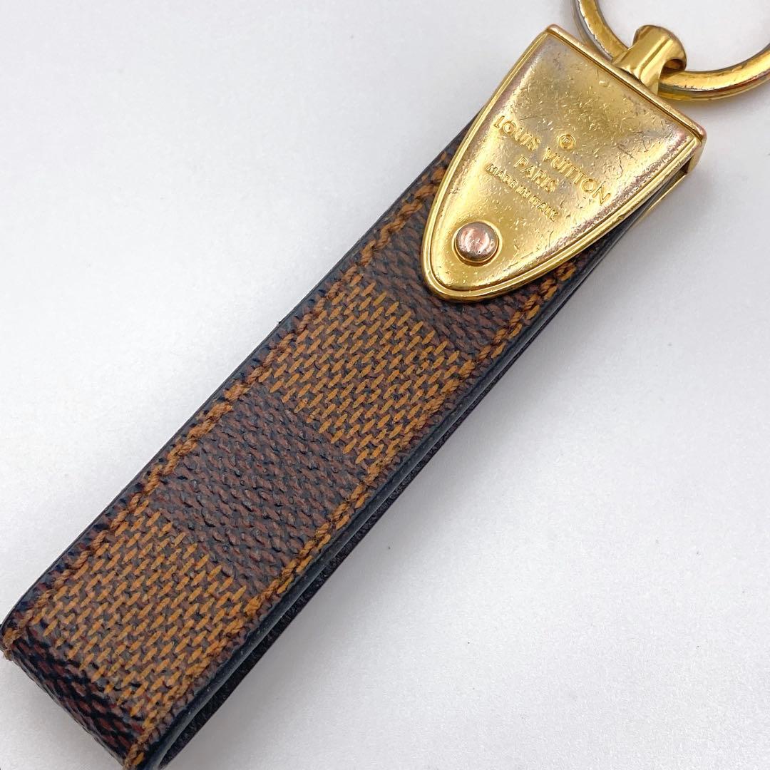 ルイヴィトン ダミエ ポルトクレ ドラゴンヌ キーホルダー キーリング