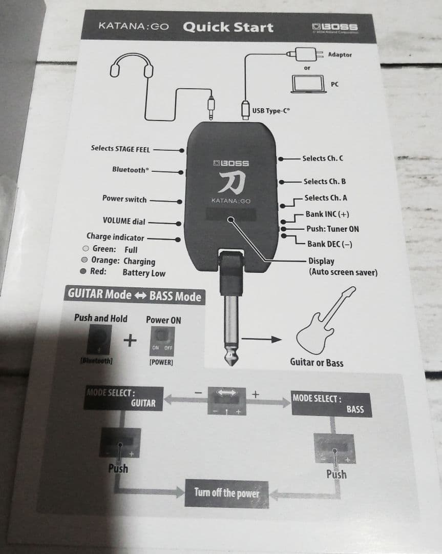ギター BOSS KATANA:GO KTN-GO
