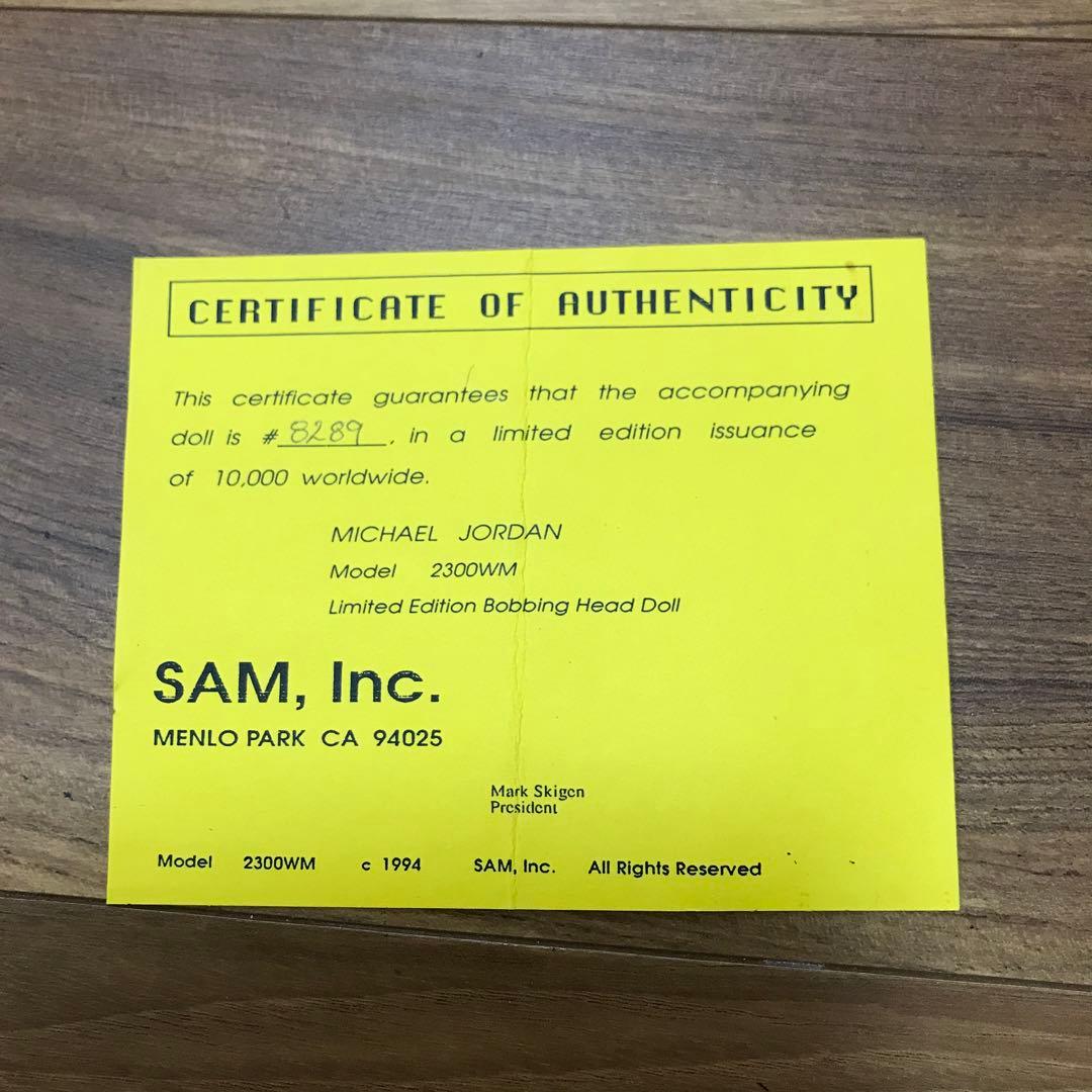 マイケルジョーダン　ボビングヘッド　未使用