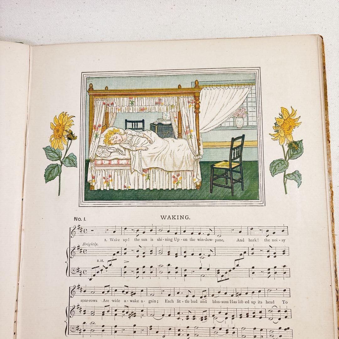 A DAY IN A CHILD　ケイト グリーナウェイ 楽譜　絵本　子ども