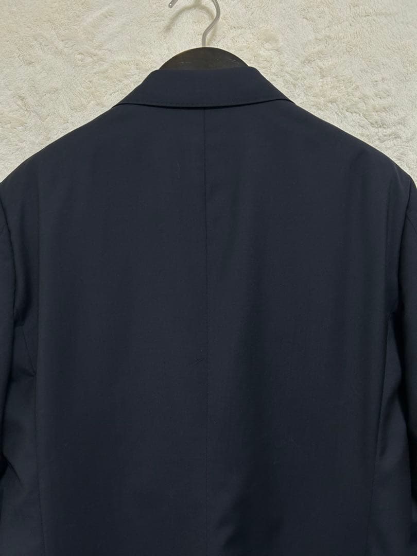 【新品】春夏物 イタリア ロロピアーナ生地使用 メンズ ブレザー Y6 M 濃紺
