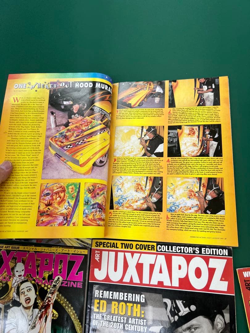 JUXTAPOZ ピンストライプ　丸尾末広　エドロス　ロバートウィリアムス