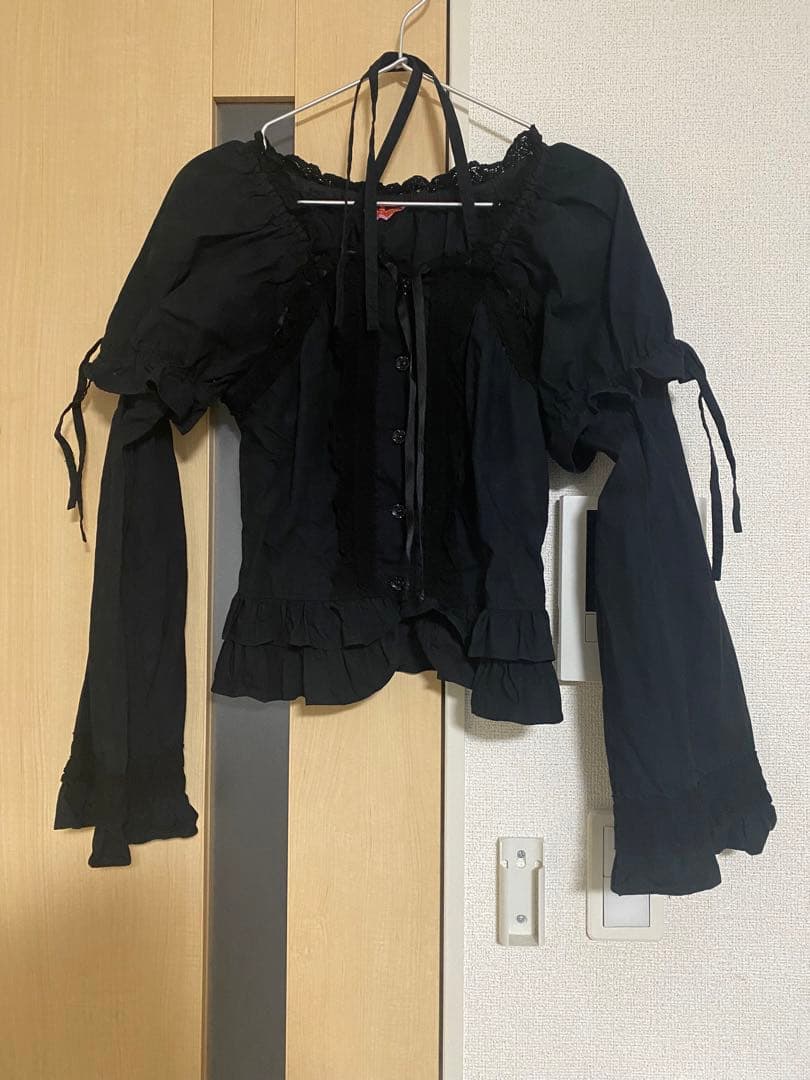 m*︎様 2002年 姫袖後ろシャーリングブラウス