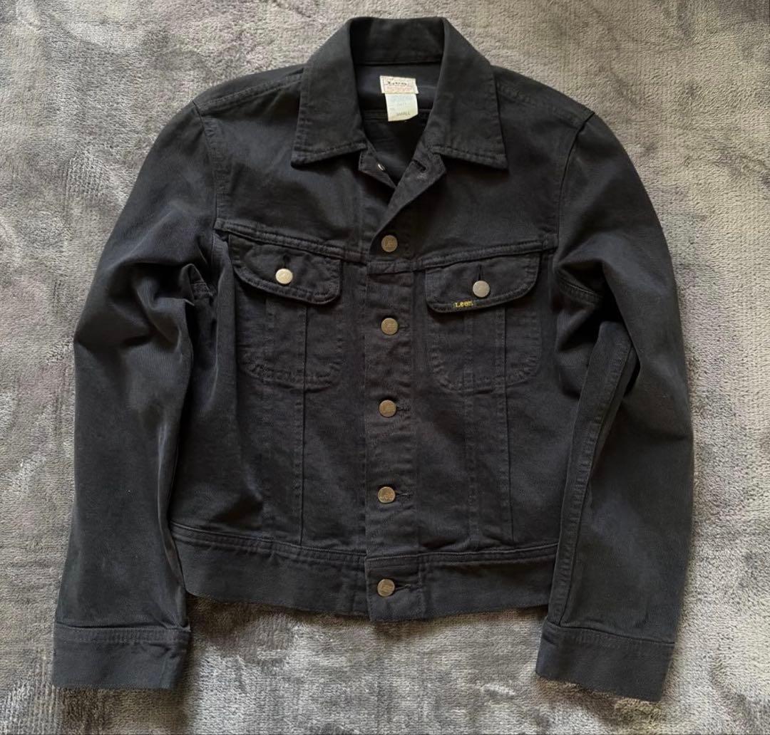 日本製 リー 復刻 0411 デニム　ジャケット トラッカー 黒　ブラック