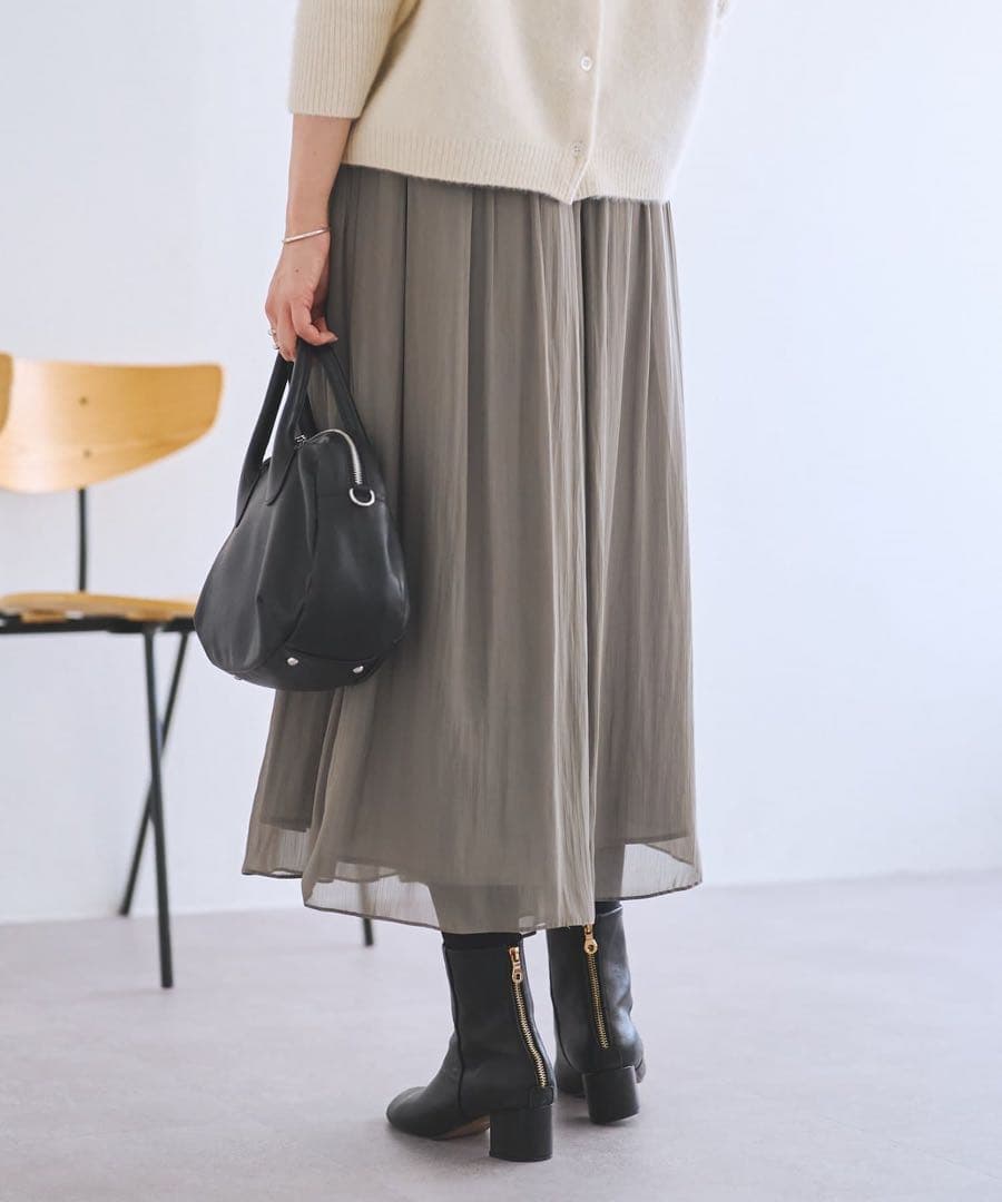 BEARDSLEY(ビアズリー)シワシフォンギャザーパンツ【2/16までの販売】