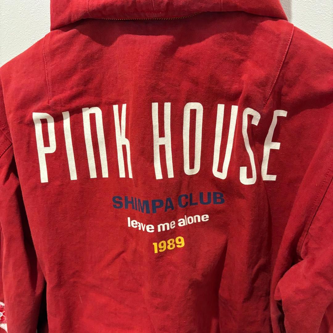 ピンクハウス　ワッペン　ブルゾン　フード　バックプリント　ヴィンテージ