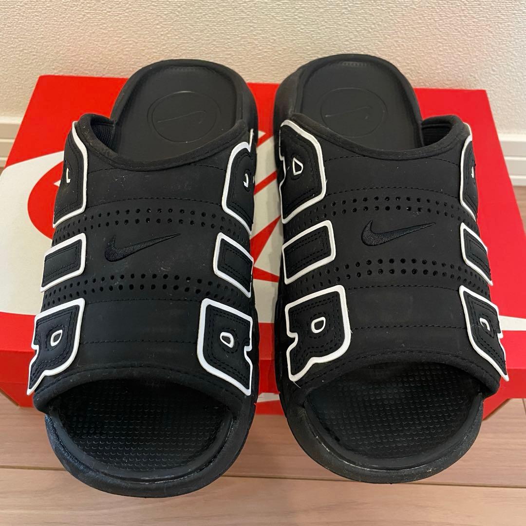 靴 29cm Nike Air More Uptempo Slide \"Black\"