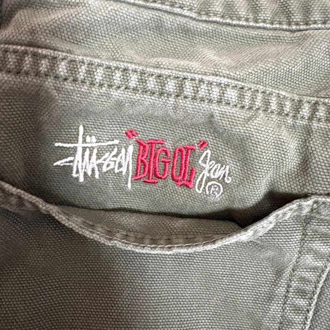【定番】STUSSY Washed Canvas Big Ol' Jeans