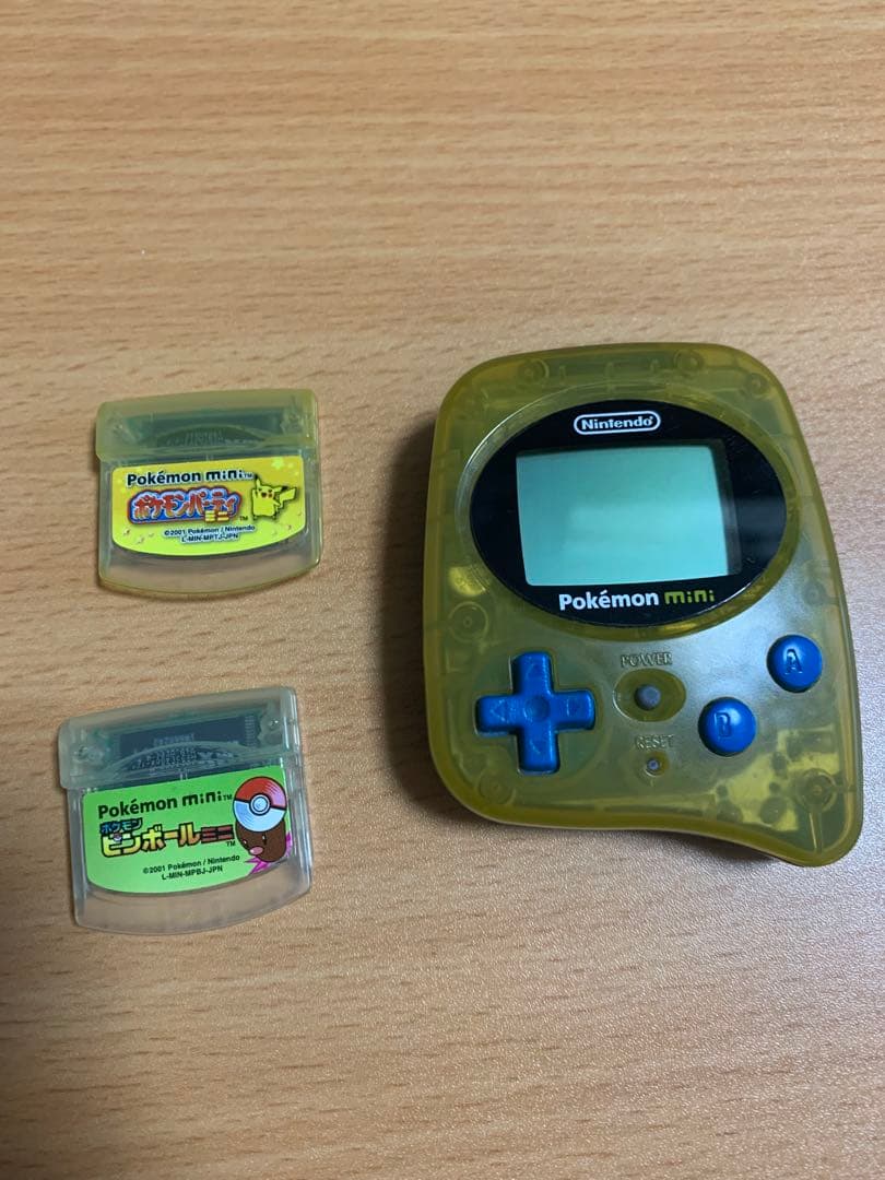 ポケモンミニ　本体＋カードリッジ2種　箱無し