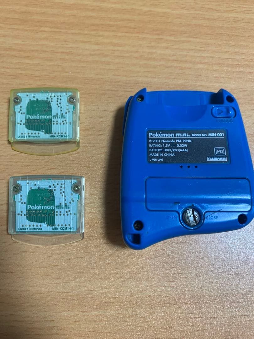 ポケモンミニ　本体＋カードリッジ2種　箱無し