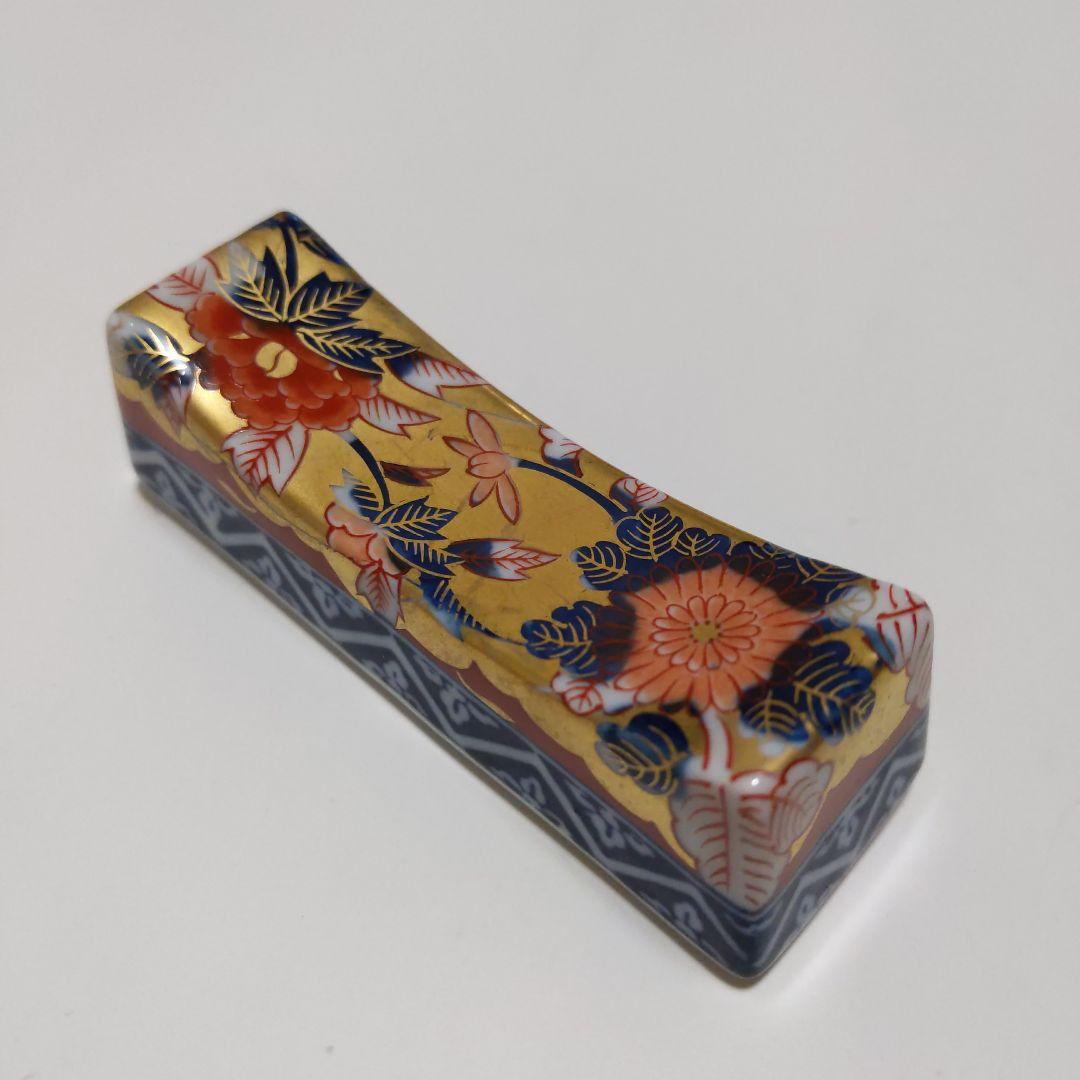 有田焼 其泉作 極錦金彩古伊万里 箸置 五客 共箱付