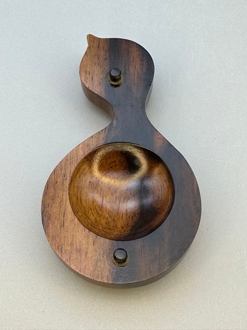 茶道具　香合　茶平一斎　黒柿瓢