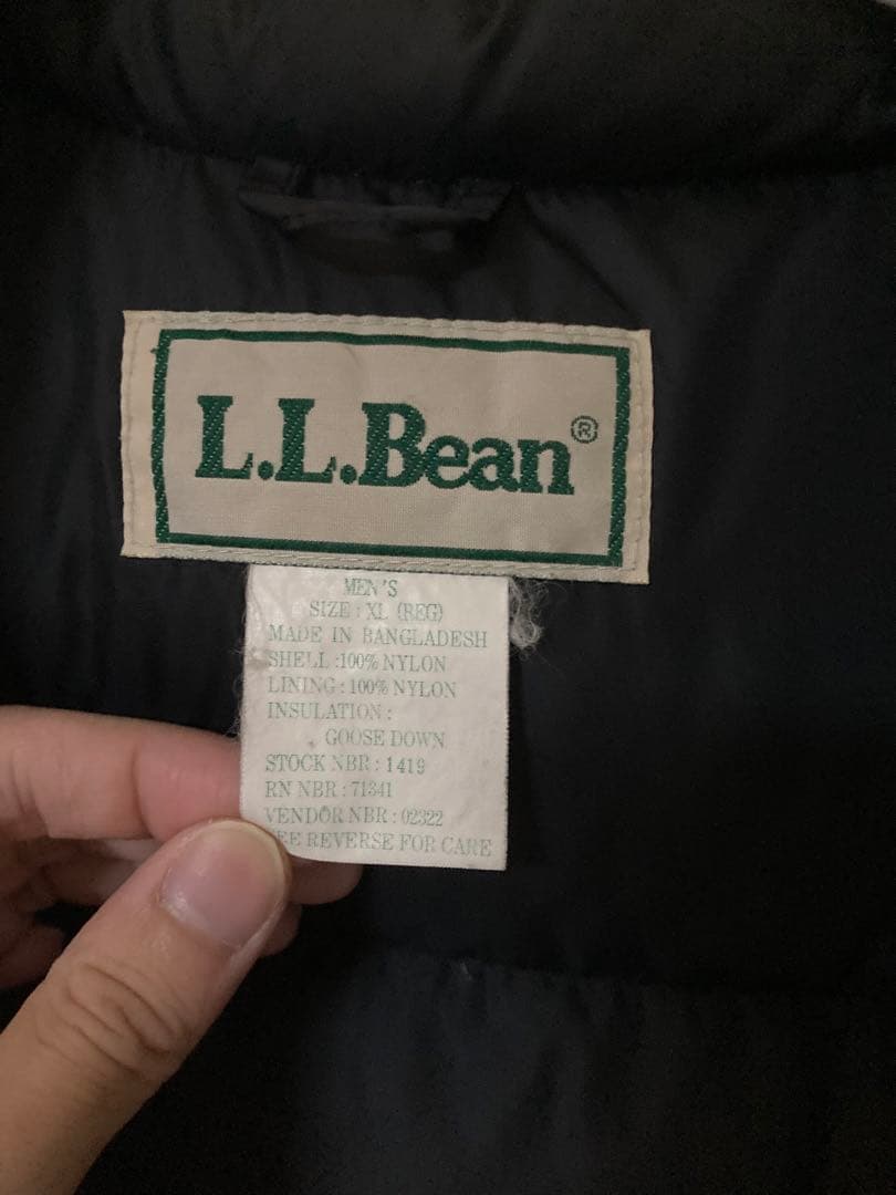 L.L.Bean メンズ ブラック ダウンベスト　XL