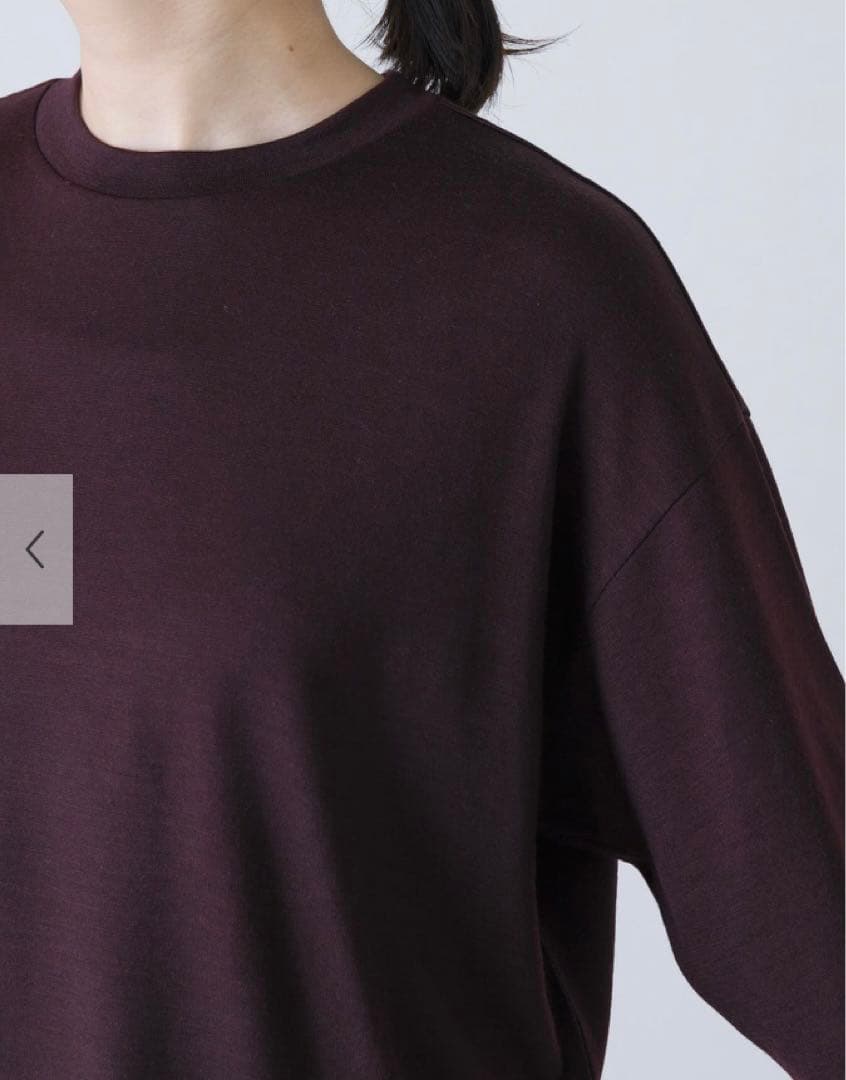 タグ付き未使用品　かぐれ　ウォッシャブルウールプルオーバー　BROWN