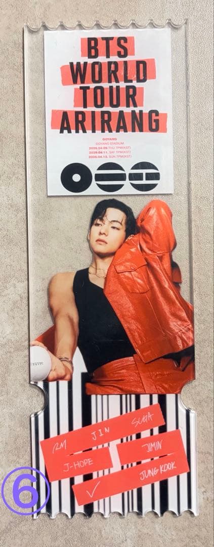 グテ、テテ、グクアクリルチケット