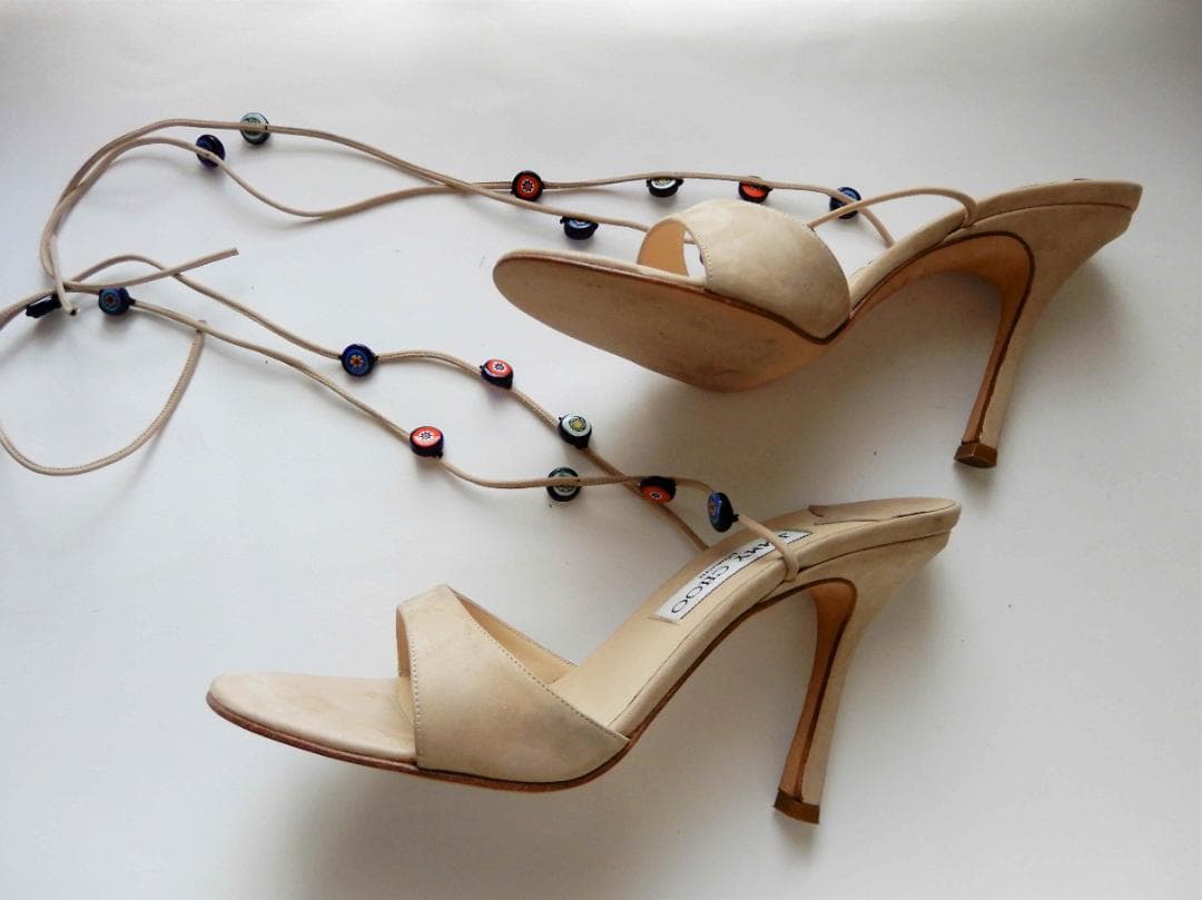 【最終お値下げ】JIMMY CHOO　ジミーチュウ　サンダル　ベージュ