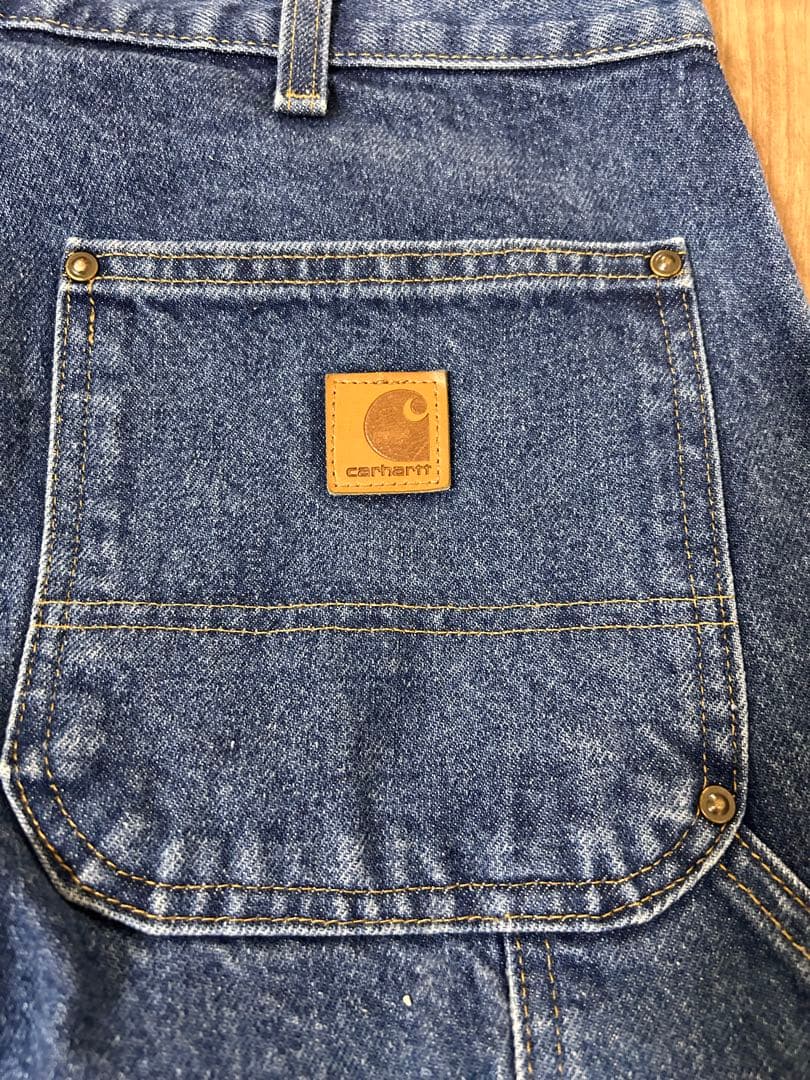 カーハート　ダブルニー　Carhartt 革パッチ