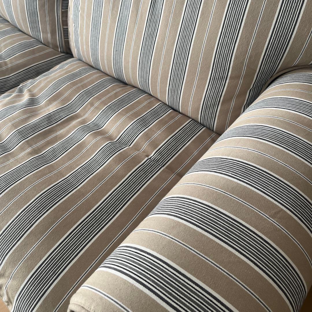 IKEA EKTORP イケア　エークトルプ2人掛けソファ ストライプ