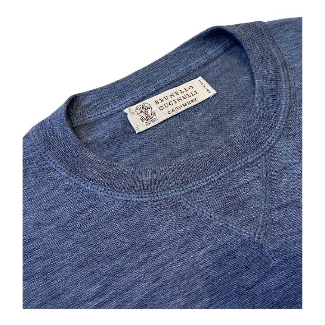 BRUNELLO CUCINELLI カシミア シルク混ハイゲージクルーネック