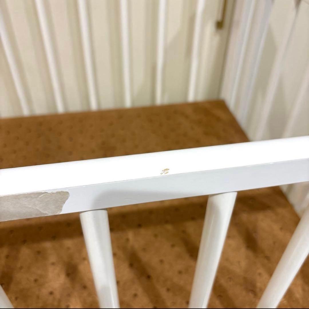 スリーピー　ハイタイプ　ミニベビーベッド　石崎家具　白　日本製　ファンシー