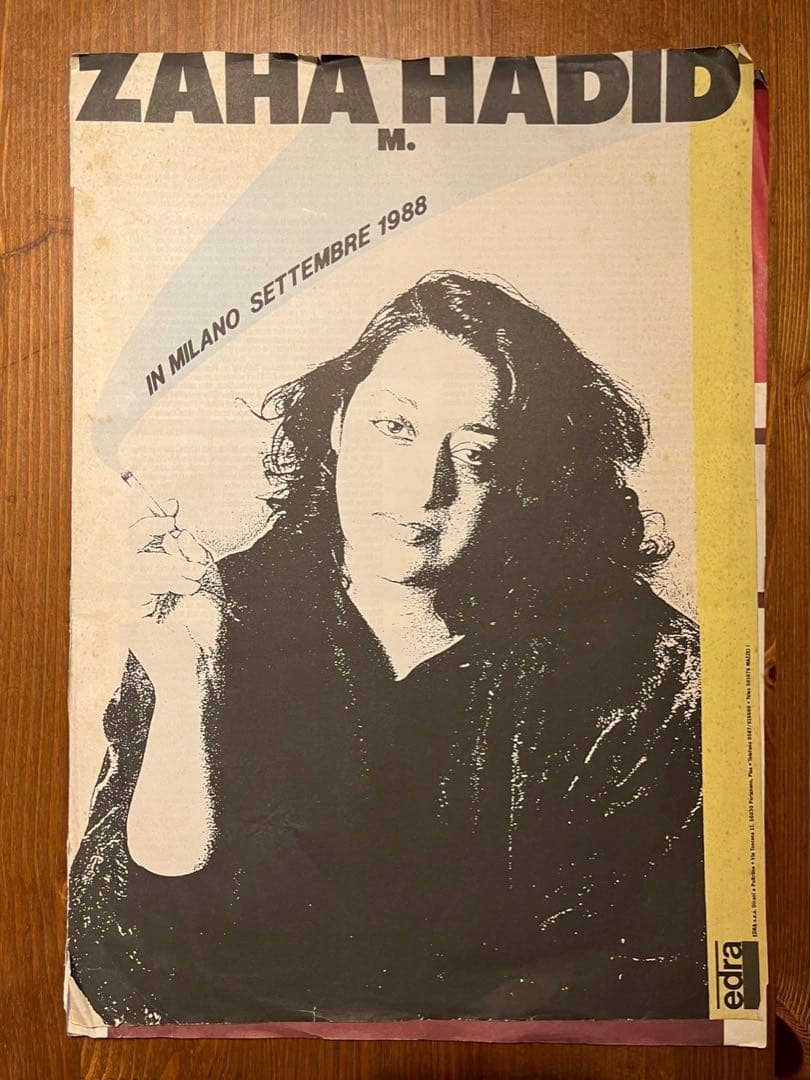 Zaha Hadid 1988年ミラノ展ポスター