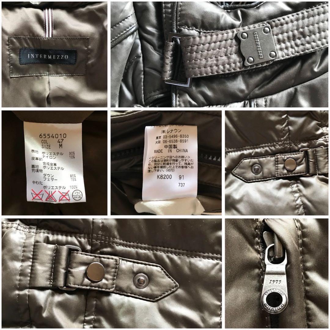 使用回数少/L相当✨インターメッツォ ダウンジャケット コート 極暖 メンズ