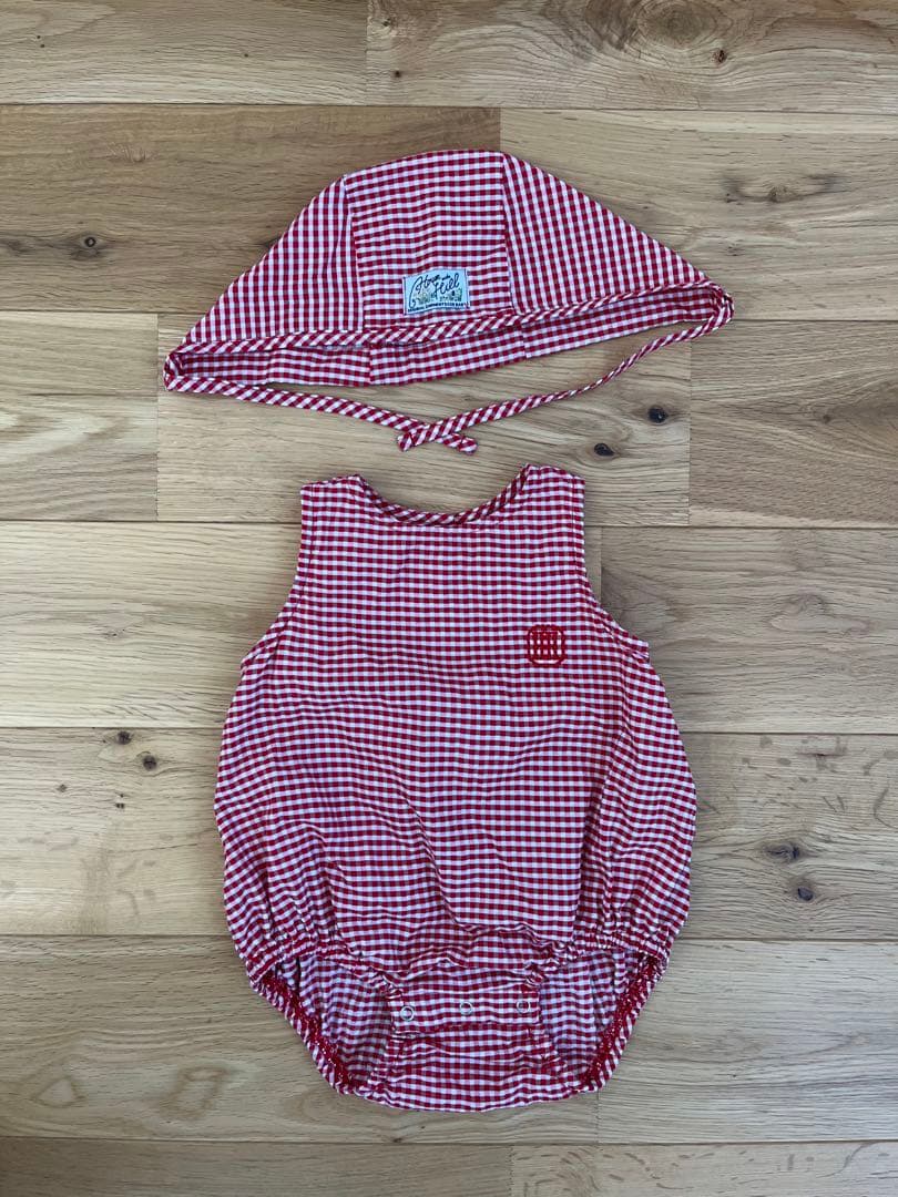 House on the Hill ロンパース ボンネット セット 70size