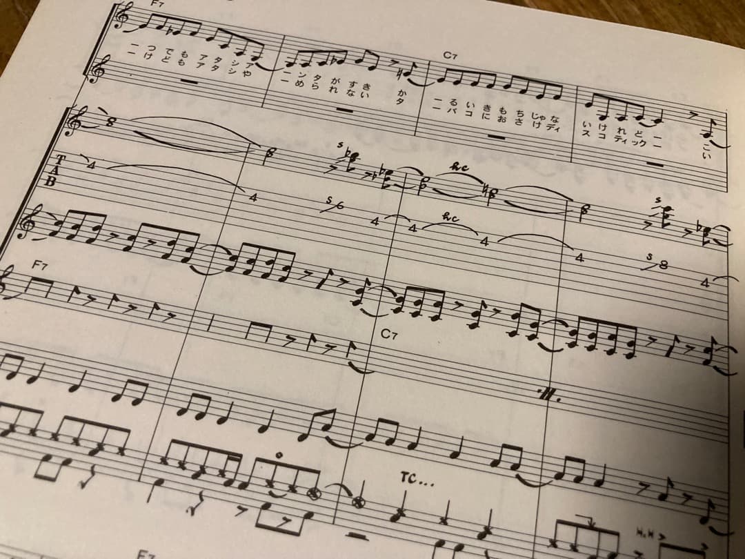 ★楽譜/山根麻衣/たそがれ/SORRY/タブ譜/バンドスコア