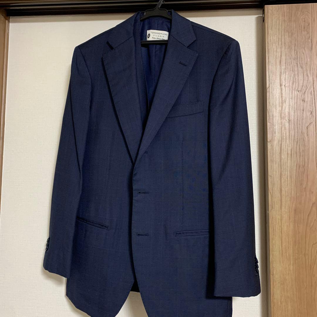 トゥモローランド　ビジネススーツ ネイビー　スリーピース
